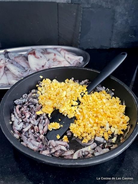 Chipirones de Potera de Tapia rellenos en Salsa Americana byJose: #lospecesdejavi