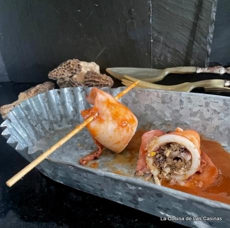 Chipirones de Potera de Tapia rellenos en Salsa Americana byJose: #lospecesdejavi