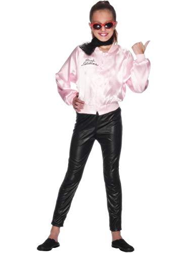 Funidelia | Chaqueta de Pink Ladies - Disfraz Grease para niña Años 50: Rock & Roll, Sandy - Disfraz para niños y divertidos accesorios para Fiestas, Carnaval y Halloween - Talla 5-6 años - Rosa
