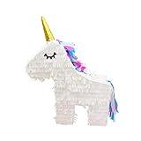 Piñata Unicornio para Rellenar - para tu Fiesta de Unicornio, como Juego de cumpleaños en el cumpleaños de un niño, Juego de Boda o como decoración en una Fiesta de Unicornio.