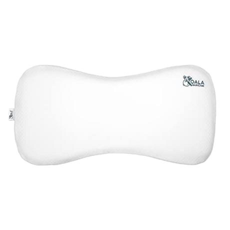 KOALA BABYCARE Almohada para bebés hasta los 36 Meses para Ayudar a prevenir y Tratar la plagiocefalia,de Funda extraíble (con Dos Fundas), Hecha de Memory Foam, Espuma viscoelastica - Blanco