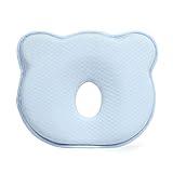 Almohada Bebe, Cojín para Niños, Almohada Bebe Plagiocefalia Cuna, Almohada de Espuma Viscoelástica para El Niños
