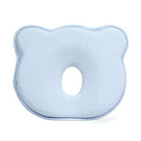 Almohada Bebe, Cojín para Niños, Almohada Bebe Plagiocefalia Cuna, Almohada de Espuma Viscoelástica para El Niños