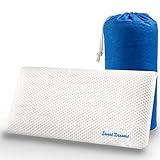 Petitxumet Almohada Infantil Viscoelástica para Cama y Cuna Ergonómica Transpirable e Hipoalergénica Doble Funda Almohada para Bebés y Niños de 1 a 8 años con Funda Stretch y Bolsa de Viaje