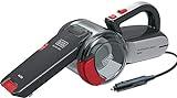 BLACK+DECKER PV1200AV-XJ - Aspirador de mano con cable, Especial Coche, Mango ergonómico y conexión para encendedor, Extensor, 440 ml, 12V, 5m de cable