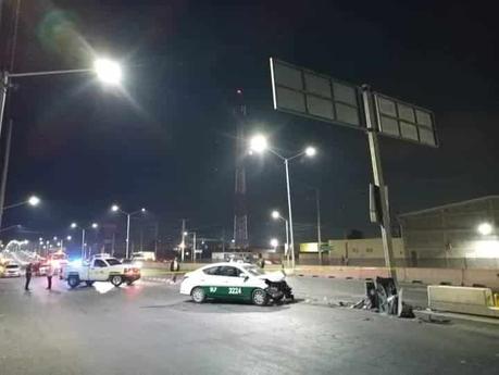 Taxista pierde la vida tras impacto en Periférico Norte y Av. del Sauce