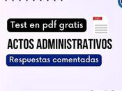 Test oposiciones Actos Administrativos