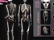 Sims Clothing Makeup: Skeleton Costume Halloween