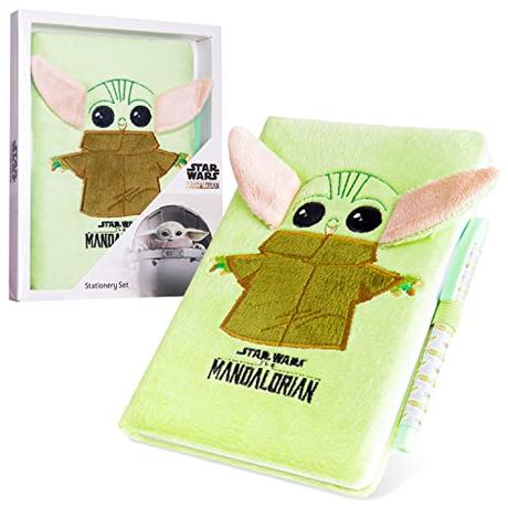 The Mandalorian Cuaderno Peluche y Bolígrafo Baby Yoda