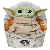 Star Wars Peluche de Baby Yoda de El Mandaloriano, Cuerpo Blando y Base Robusta, 28 cm, Regalo para Fans y Coleccionistas Adultos y Niños, GWD85