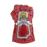 Avengers Marvel Endgame Red Infinity Gauntlet Electronic Fist Roleplay Toy with Lights and Sounds for Children Aged 5 and Up