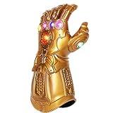 UrMsun Iron Man Infinity Gauntlet para niños con 2 Pilas Recambio, Iron Man Glove LED con Piedras para niños 0-12