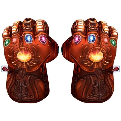 Guantes de Thanos para Niños, Juguete de Boxeo de Felpa de Superhéroe,Big Infinity Stones,Smasher Hands, Guantes de Boxeo para Niños Puño, Adecuado para la Interacción de Adultos y Niños (30 * 18,5cm)