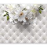 murando Fotomurales autoadhesivo Efecto 3D Optica 343x256 cm Papel Pintado Decoración de Pared Murales Pegatina decorativos adhesivos 3d moderna de Diseno Fotográfico Flores Lirios f-C-0165-a-a