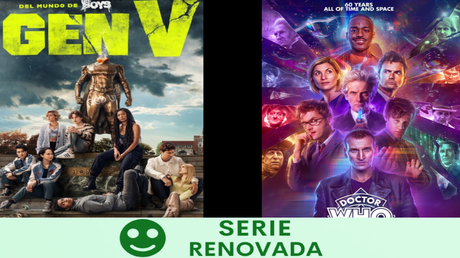 Amazon Primer Video renueva ‘Gen V’ por una segunda temporada. BBC renueva ‘Doctor Who’ por una decimoquinta temporada.