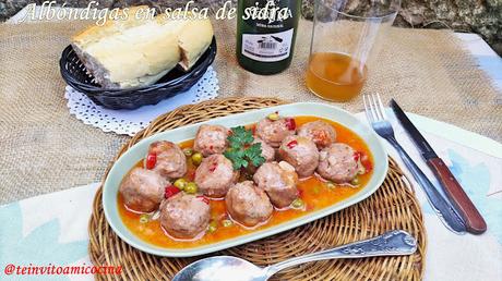 Albóndigas en salsa de sidra