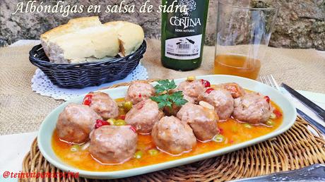 Albóndigas en salsa de sidra