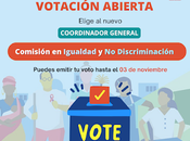 VOTACIÓN ABIERTA: Elección Coordinador Comisión Igualdad Discriminación