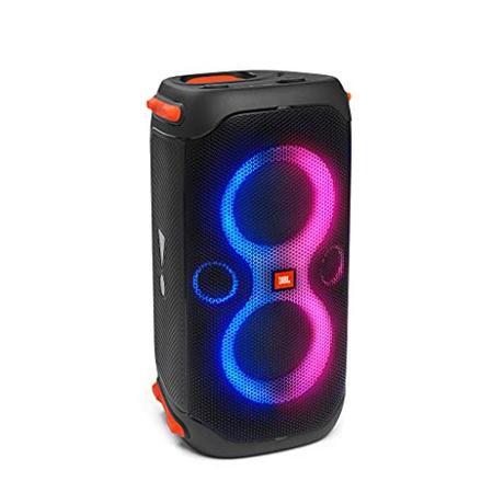 JBL PartyBox 110 Altavoz con Bluetooth Portátil con efectos de luces para fiestas, IPX4 a prueba de salpicaduras, 12 horas de reproducción, TWS, altavoz para interiores y exteriores, negro
