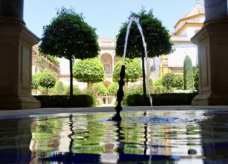 La Casa de Pilatos (29): La Logia de Caballerizas, en el Jardín grande.