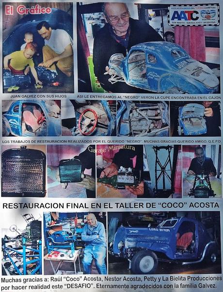 Réplica a escala de la cupé de Juan Gálvez en AutoClásica 2023 Réplica a escala de la cupé de Juan Gálvez en AutoClásica 2023