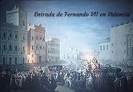 En 1814, con Fernando VII regresa el absolutismo a España