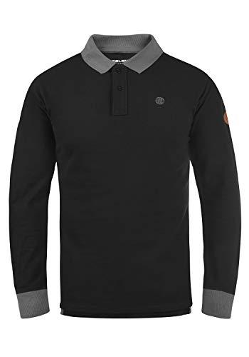 BLEND Ralle - Camiseta Polo para Hombre, tamaño:S, Color:Black (70155)