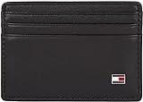 Tommy Hilfiger Hombre Cartera Eton de Cuero, Negro (Black), Talla Única