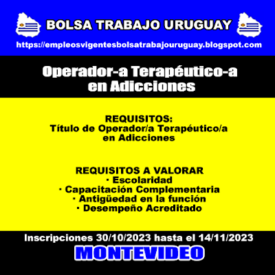 Operador-a Terapéutico-a en Adicciones Operador-a Terapéutico-a en Adicciones