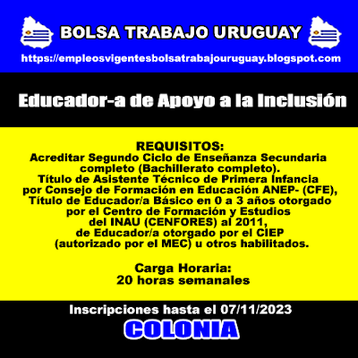 Educador-a de Apoyo a la Inclusión Educador-a de Apoyo a la Inclusión