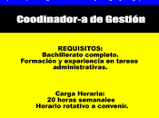 Coodinador-a Gestión