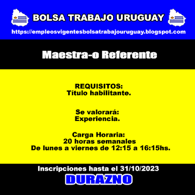 Maestra-o Referente Maestra-o Referente