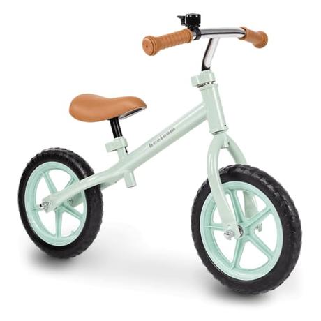 Beeloom - Bicicleta sin pedales, MINT BIKE, infantil de aluminio color verde, correpasillos equilibrio, sillín y manillar regulable, para niños a partir 2 años