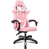 RR TLV-AM-CGC11-PINK Silla Gaming Oficina Racing Sillon Gamer Profesional Videojuegos PC, Metal, Rosa, Universal