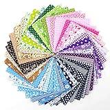 MOOKLIN ROAM 42 piezas Tela Algodon Telas Patchwork, 25 x 25 cm Tejido DIY hecho a mano Costura lavable, Telas decorativas Costura y Manualidades, Multicolor