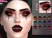 Sims colors: Hellish demon eyes E08, contact lenses Halloween