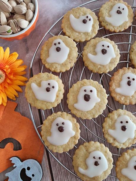 Galletas fantasma de pistacho