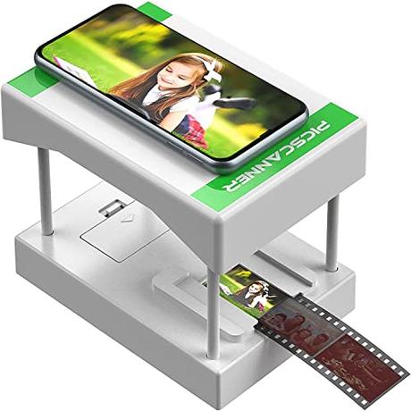 Mobile Escaner de Negativos y Diapositivas de 35 mm, digitalizador de diaposistivas y escaner de Fotos, Digitaliza Negativos y Diapositivas con tu Propio Smartphone
