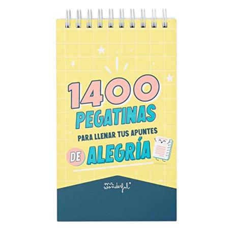 Mr.Wonderful 1400 Pegatinas Para Llenar Tus Apuntes De Alegría, Multicolor, pequeño