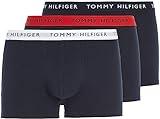 Tommy Hilfiger Hombre Pack de 3 Bóxers Trunks Ropa Interior, Multicolor (Desert Sky/White/Primary Red), M