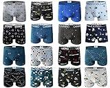 Pack de 6 Boxers de Algodón Ajustados de Diferentes Estampados Originales, Cómodos y Suaves. Colección UOMO (Talla XL)