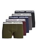 Jack & Jones Jacblack Friday Trunks Online Ln-Juego de 5 anzuelos Calzoncillo, Port Royale/Pack de imán, Color Verde y Negro, M para Hombre