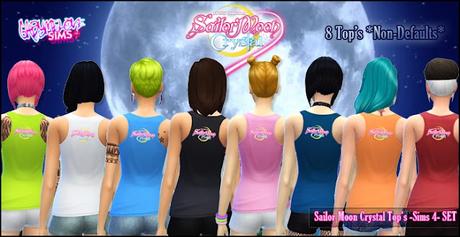 Sims 4 CC | Clothing: Sailor Moon Crystal Tops | Back ViewsBa Sims 4 CC | Clothing: Sailor Moon Crystal Tops | Gabymelove Sims | custom content, contenido personalizado, mod, cas, cus, create a sim, crear un sim, ropa, cloth, clothing, marinero, luna, magical, girls, animé, manga, usagi, tkusino, serena, bunny, serenity, top, tank, camiseta, t-shirt, woman, women, female, mujer, femenino, maxis match