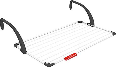 Vileda tendedero de balcón o terraza, compacto y fácil de guardar, 110 x 56 x 28 cm