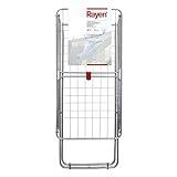 Rayen | Tendedero con alas | Superficie de tendido de 19 m | Sistema de bloqueo de alas | Tendedero plegable y antideslizante|Para interior y exterior|54,5 x 177 x 107,5 cm,Color Acero|19 metros