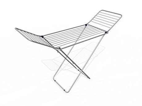 Vileda Alumix - Tendedero con X-Legs con Varillas Gruesas Antipliegues, Acero y Aluminio, Plateado