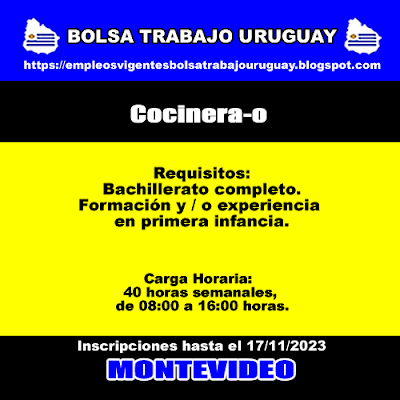 Cocinera-o Cocinera-o