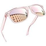 Joopin Gafas de Sol Mujer Hombre Clásicas Polarizadas Cuadradas de Moda Marco Rosa Gafas Con Efecto Espejo Fashion Sunglasses Men Women Óculos de Sol