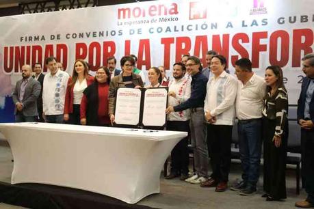 Coalición de partidos Verde, Morena y PT busca la presidencia de la República en 2024