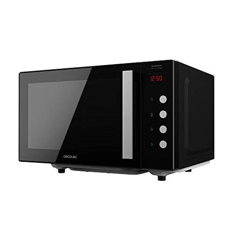 Cecotec Microondas sin plato GrandHeat 2000 Flatbed Black. Capacidad 20 litros, Potencia 700 W, Temporizador hasta 60 min, Revestimiento interior cerámico